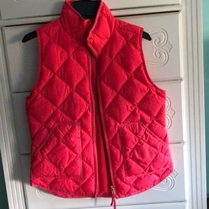 Jcrew pink puffer vest